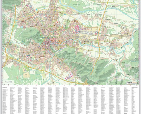 stenska karta Ljubljana