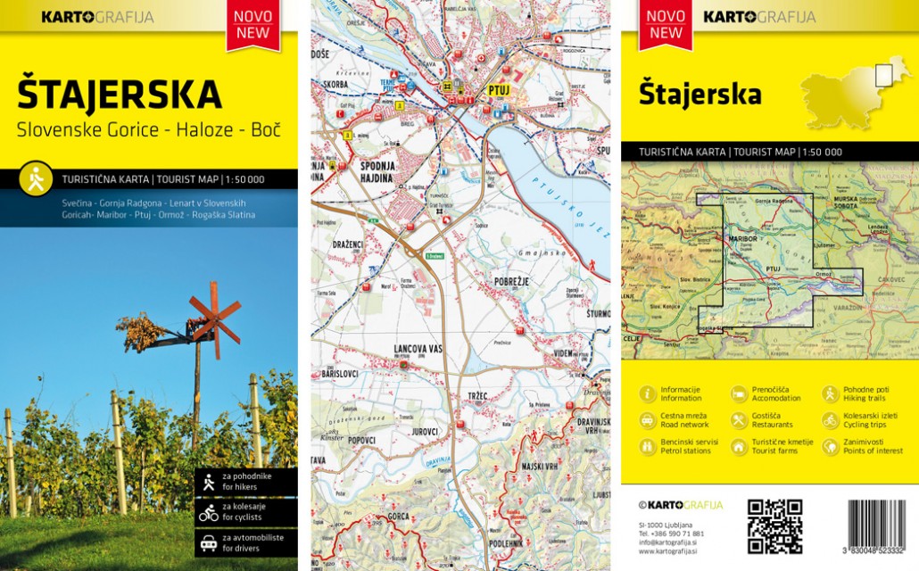 turistična karta Štajerska